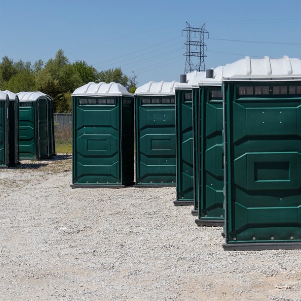 how are the event portable toilets maintained and cleaned during the event